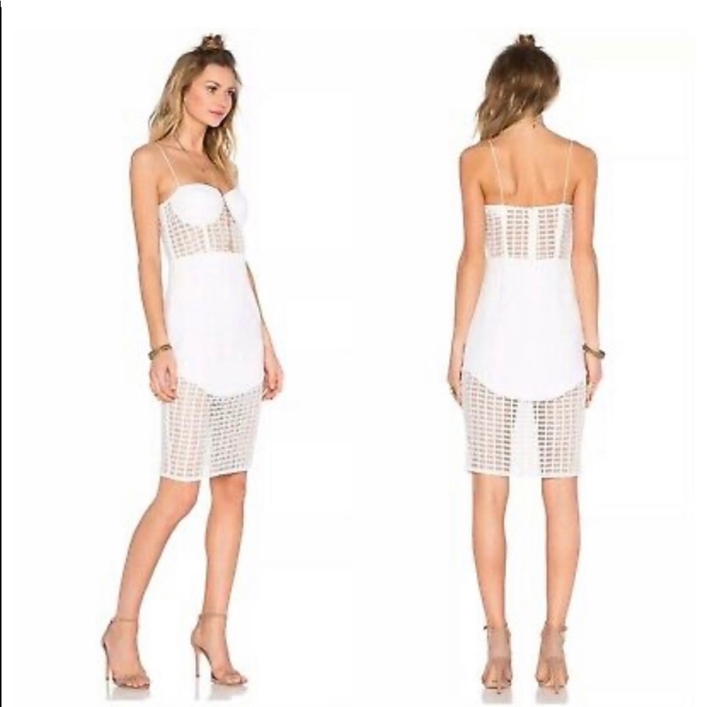 NBD 4am Bustier Dress in White